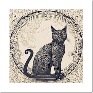 symbolism cat art pt3 Posters and Art